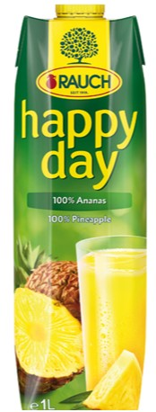 Rauch happy day Ananassaft 100% Elopak 