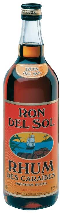 Rum braun Ron del Sol 37.5° 