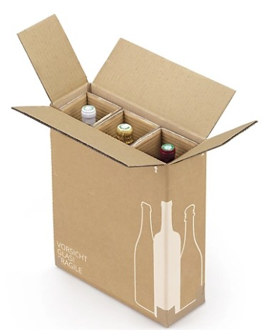 Postverpackung 3 x 75cl 