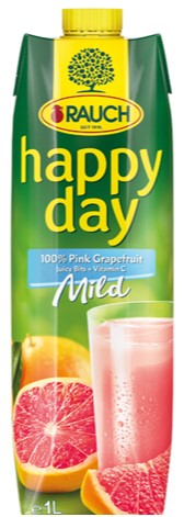 Rauch happy day Pink Grapefruit 100% Elopak
