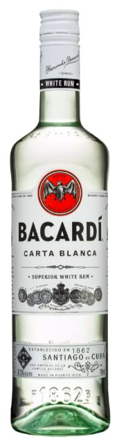 Bacardi Carta Blanca Superior Rum 37.5° 