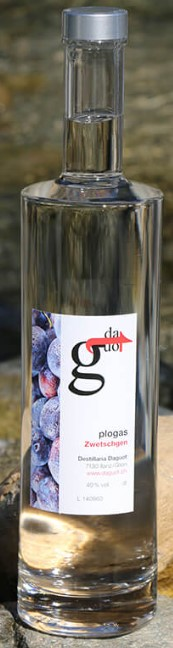 Zwetschgen, vinars da plogas clar 40° Destillaria Daguot
