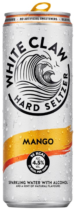 White Claw Hard Seltzer Mango Dose 4.5°