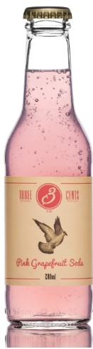 Three Cents Pink Grapefruit Soda EW