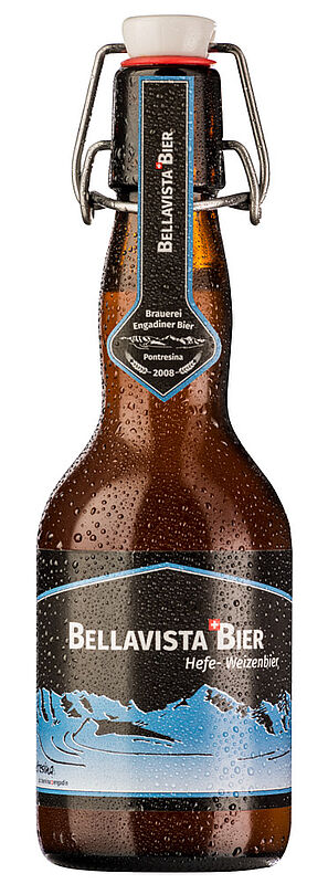 Engadiner Bier Bellavista Weissbier Bügel