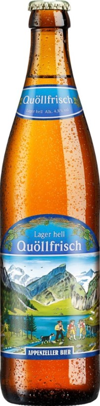 Appenzeller Bier Quöllfrisch Lager hell 