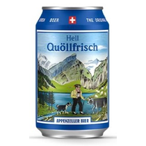 Appenzeller Bier Quöllfrisch Lager hell Dose