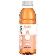 Vitaminwater Ignite Pfirsich Minze Koffein PET EW