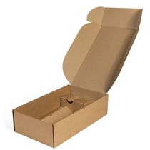 Geschenkverpackung braun für 2 Flaschen