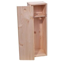 Holzkistchen mit Schiebedeckel für 1 Magnumflasche